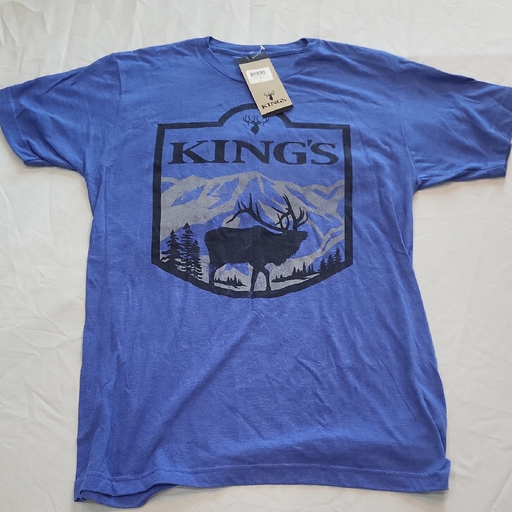 Kings Camo Blue Graphic Men's Shirt